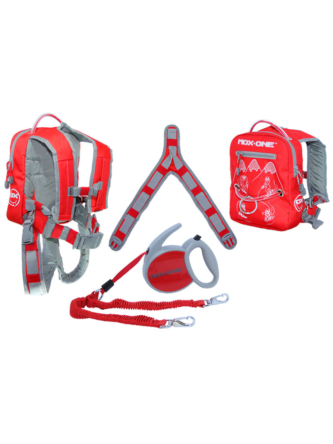MDXone Snowboard Kids Backpack Harness | RED