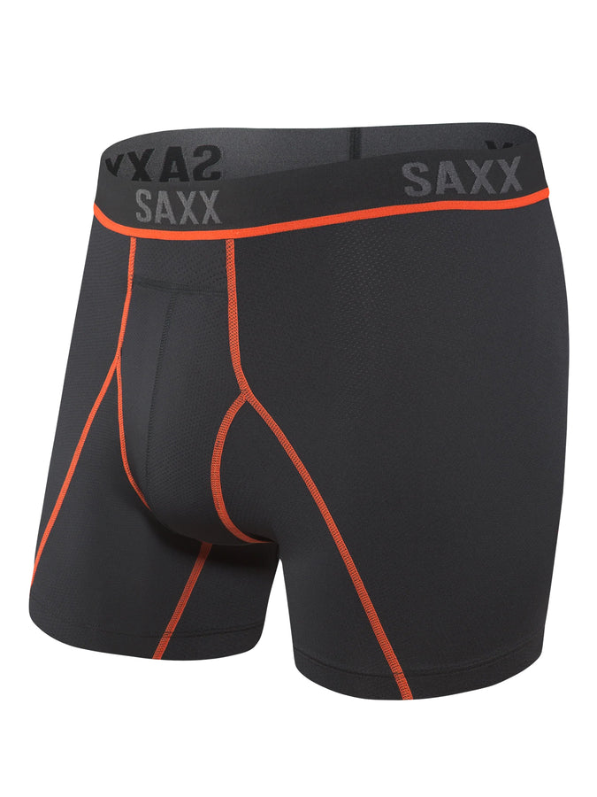 Saxx Kinetic Light-Compression Mesh Brief Black/Vermillon Boxer | BLACK/VERMILLION (BVR)