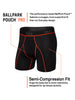 Saxx Kinetic Light-Compression Mesh Brief Black/Vermillon Boxer
